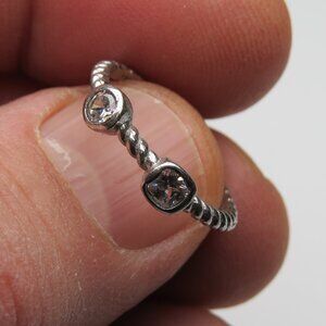 *925 Sterling Silver Diamond Band Ring